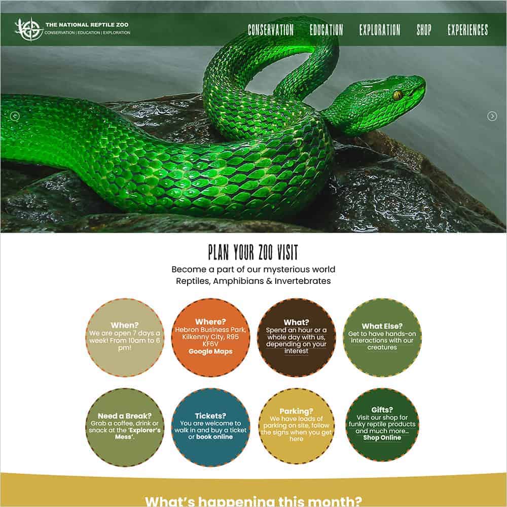 national reptile zoo