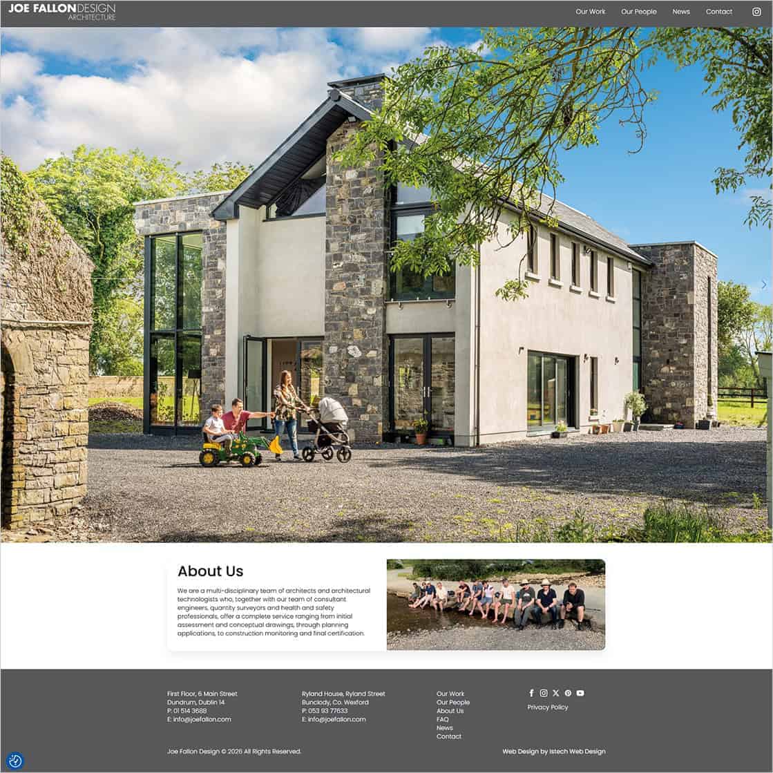 Planning an architectural design website in Wexford
